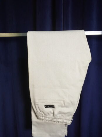 Whitish Grey Stretchable Elasticated Trouser