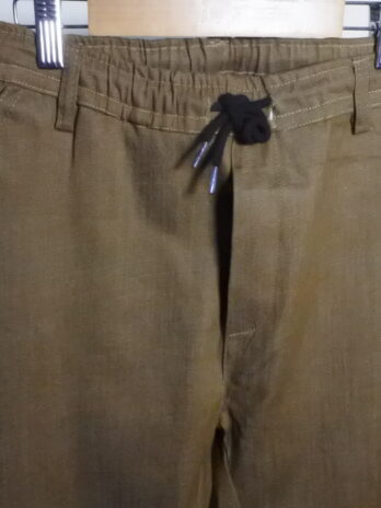 Brown Stretchable Elasticated Trouser