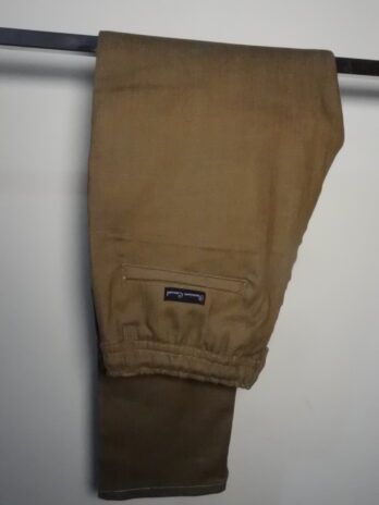 Brown Stretchable Elasticated Trouser