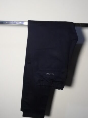 Navy Stretchable Cotton Elasticated Trouser